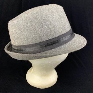 Bochi Brothers Fedora One Size Gray Flannel 23" Excellent Condition Father's Day